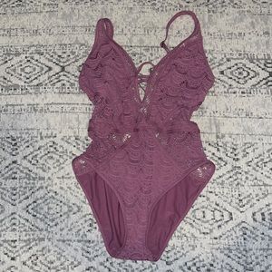 Becca Colorplay lace swimsuit. Light purple